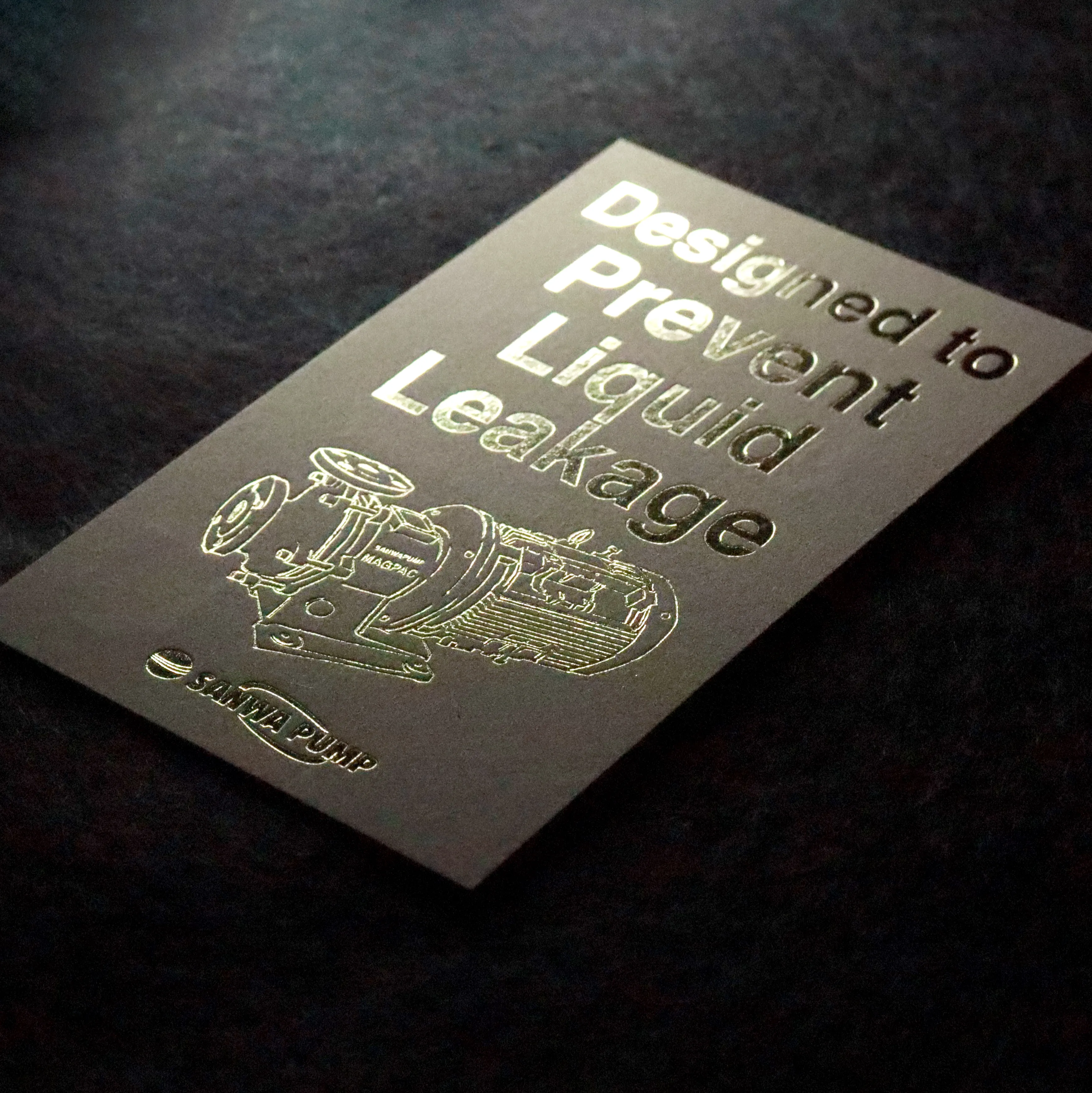 三和ハイドロテック株式会社様の活版名刺